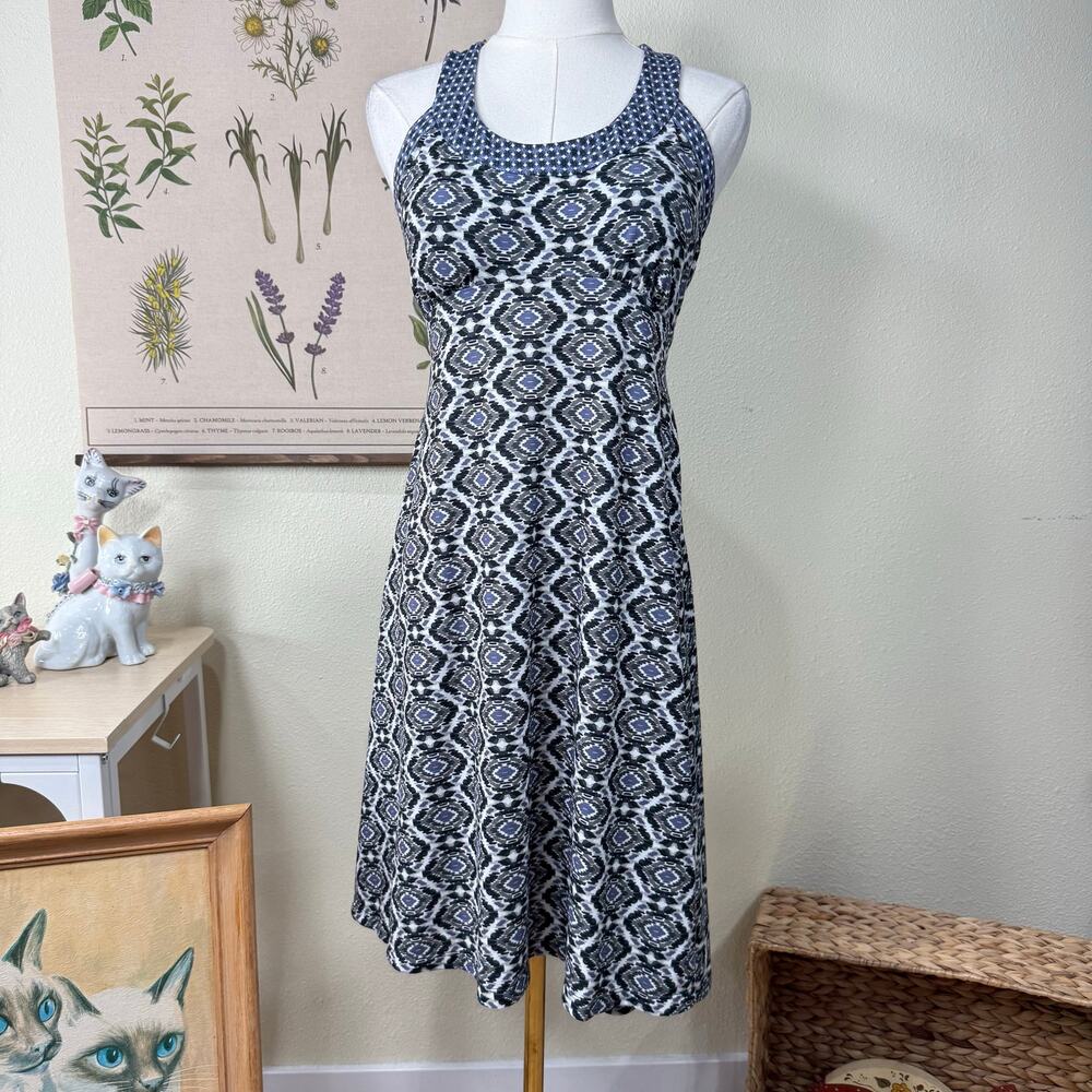 Prana Cali Print Sleeveless Racerback Casual Summer Outdoor Athletic Dress S